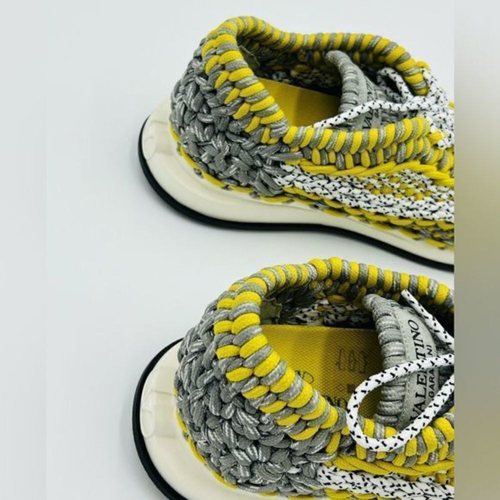 Valentino Garavani Woven Crochet Sneakers Men's sz US 8 (41 EU) Authentic - Picture 3 of 5